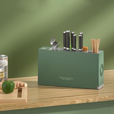 China Stocked Smart Knife Holder Kitchen Cutlery Set With Rack for sale