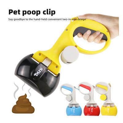 China Durable Portable Long Handle Non-Toxic ABS Dog Drop Shovel Pet Pooper Picker for sale