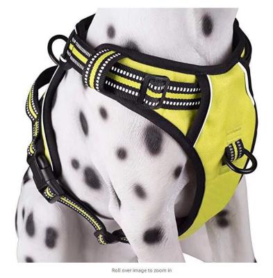 China Premium Reflective Outdoor Safety Dog Harness Pet Chest Blowing Anti Blow Harness for sale