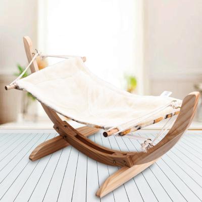 China Cat Hammock Hanging Comfortable Warm Wooden Pet Bed Dog Cats Cooling Room Small Scale for sale