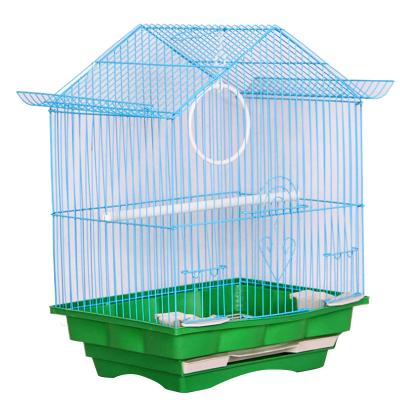 China Viable Pet Supplies Outdoor Bird Carrier Parrot Cage Large Metal Bird Foldable Parrot Cages Large for sale