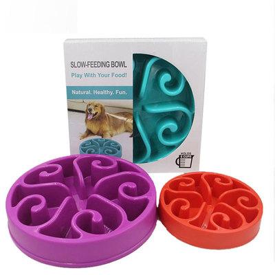 China Wholesale Sustainable Anti-Clog Pet Bowls Slow Custom Food Eat Pet Driver Dog Bowl for sale