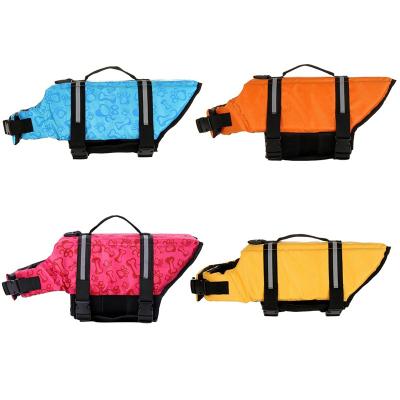 China Viable Custom Waterproof Insulated Heat Sublimation Printed Safety Neoprene Dog Life Jacket Reflective Swimming Vest for sale