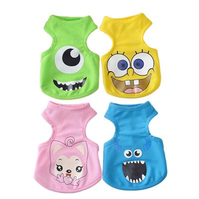 China New Design Summer Sustainable Pet Accessories Breathable Cotton Cat Clothing Pet Dog Vest Blends for sale