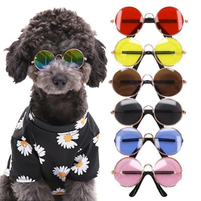 China Factory Direct Sale Fashion Pet Accessories Viable Cat Glasses Art Take Photos Pet Dog Sunglasses for sale