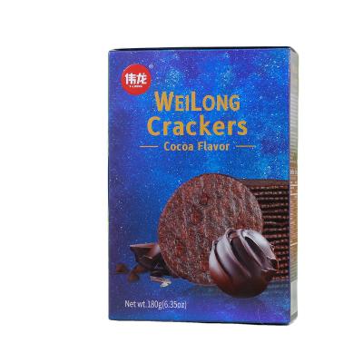 China Low Salt Cocoa Chocolate Flavor OEM Wholesale Thin Cookies Cookies and Biscuits for sale