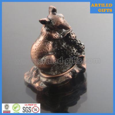 China Chinese Zodiac antique animal 3D metal craft of Rat for sale