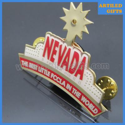 China The best little FCCLA in the world Nevada blinking LED lapel pins for sale