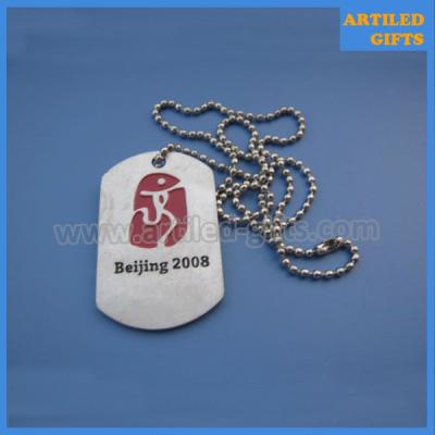 China Beijing 2008 Olympic Games sports souvenir dog tag at cheap price for sale