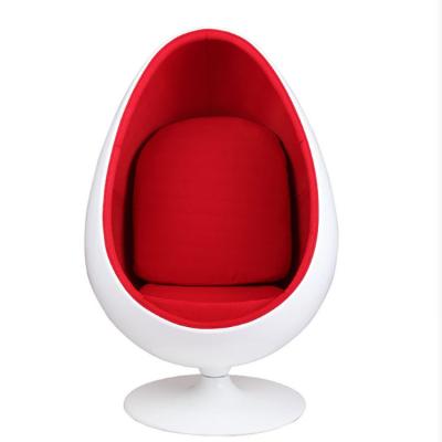 China Egg Pod Chair Fiberglass Egg Shaped Chair Support Egg Pod Chair For Indoor Outdoor Custom Furniture for sale