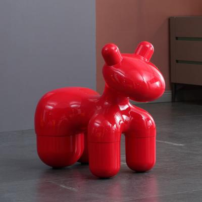 China Creative Dog Sculpture Pony Stools Dog Shaped Chair Puppy Dog Lounger Creative Seating Animal Chair for sale