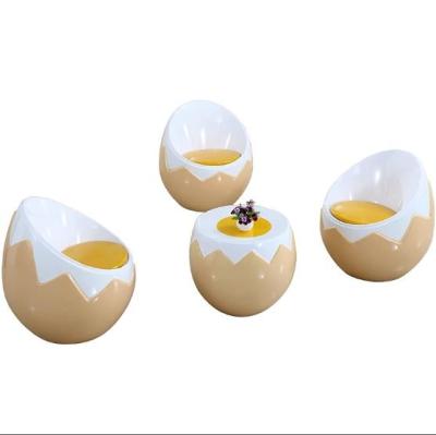 China Egg Shape Leisure Chair Table Set Egg Shape Lounger Garden Leisure Fancy Chair With Table Set For Patio for sale