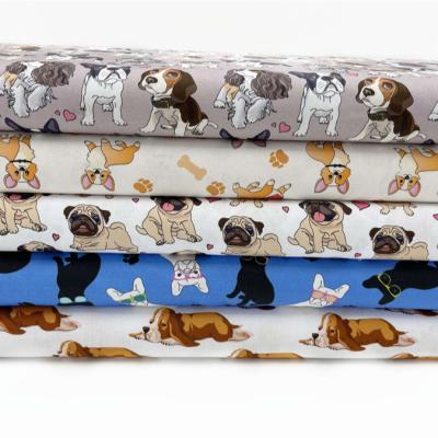 China Wholesale 100% Cotton DOG Pattern Shrink-Resistant Fabric With Soft Textile Art for sale