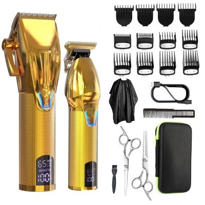 China Professional Metal Body 7000rpm Hair Trimmer 6500 Light Cordless Hair Trimmer Rock Kit Car Trimmer Rechargeable Hair Clippers for sale