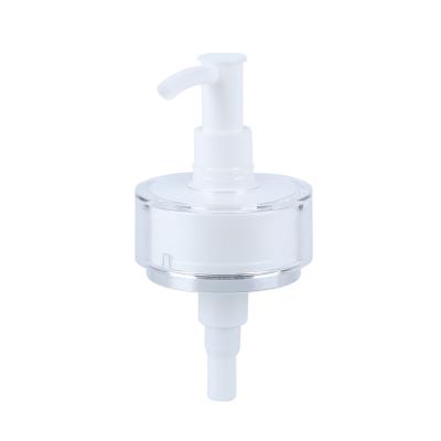 China OEM Non-ODM Factory Refillable Gold 9.2*4.2*4.5cm 25g PP Makeup White Acrylic Plastic Oil Pump for sale