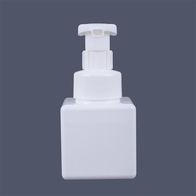 China 250ml PETG Square Cosmetic Cosmetics Travel Separate Detergent Shampoo PP Foam Bottle for sale