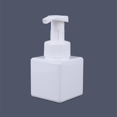 China New 250ml PETG Square Cosmetic Cosmetics Travel Separate Detergent Shampoo PP Foam Bottle for sale