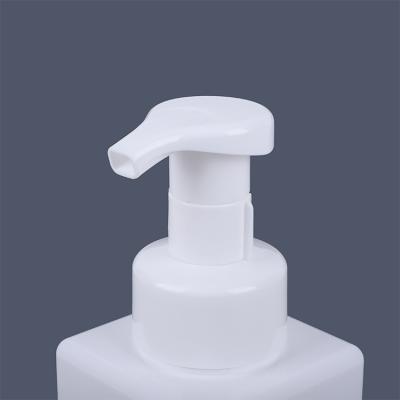 China Cosmetic Factory 250ml PETG Square Cosmetics Travel Separate Detergent Shampoo PP Foam Bottle for sale