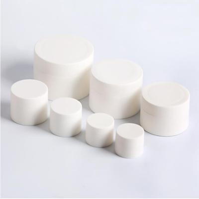 China Hotselling 3g 27.5*34*34mm Separate Cosmetic Cosmetics Frosted White Cream Bottle for sale