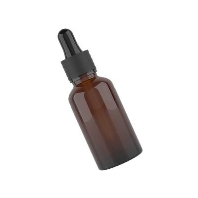 China Dropshipping 30ml pp rubber brown empty dropper essential oil glass bottle personal care for sale