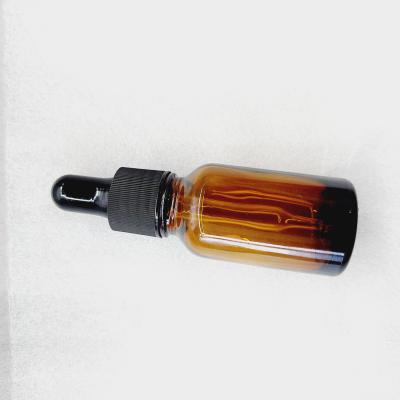 China Personal care prune 10ml 15ml 20ml 30ml 50ml pp rubber brown dropper essential oil glass bottle for sale