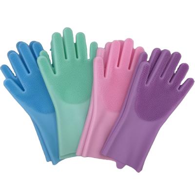 China Modern Silicone Magic Gloves for Doing Dishes, Kitchen Cleaning, Anti-scalding, Non-sticky, Oil-proof and Waterproof Gloves for sale