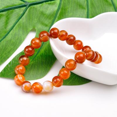 China Wholesale Pure Natural Red Bracelet CLASSIC Agate Buddha Beads Bracelet Round Bead Jade Bracelet for sale