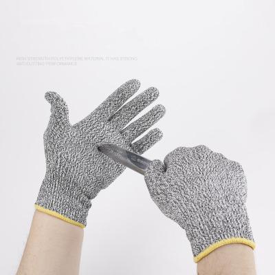 China Fire Proof Food Grade Hand Protection Anti Cut Gloves Guantes Anticorte Level 5 Cut Resistant Gloves Work Safety Gloves Black Yellow Green for sale