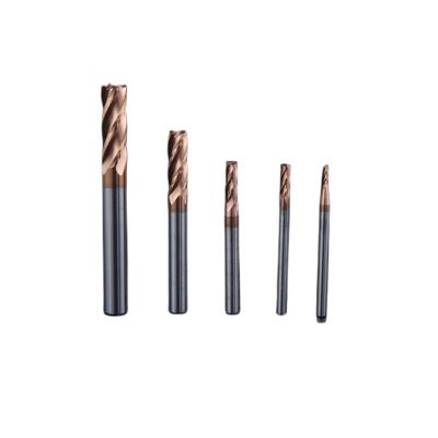 China Factory Price CNC Cutting Tool 45hrc 55hrc Tungsten Carbide Solid Milling End Mill For Hard Steel And SS for sale