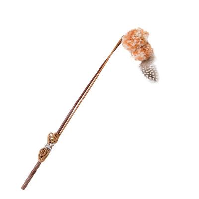 China Temptress Stocked Cat Wand Pet Toys Wholesale Price Enigma Feather Sticks for sale