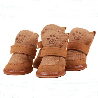 China Sustainable Winter Pet Sports Warm Outdoor Winter Dog Shoes Dog Shoes Winter for sale