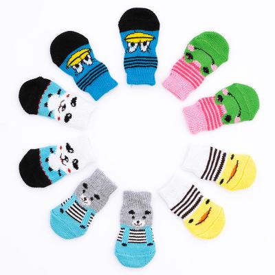 China High Quality Colorful Soft Dog Stocked Paw Socks Indoor Soft Puppy Traction Hardwood Floors Dogs Anti-Skid Control for sale