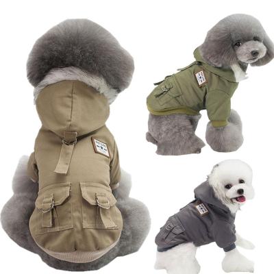 China High Quality Viable Warm Winter Hoodie Sweater Dog Clothes Winter Style Pet Industrial Pet Jacket With Fur for sale