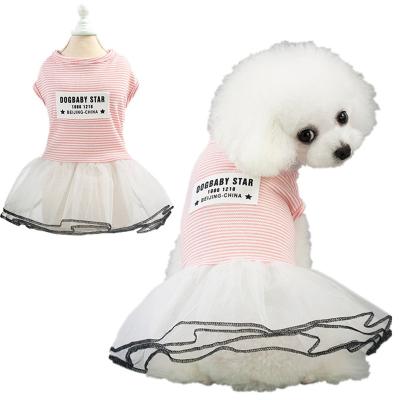 China Factory Price Stocked With Custom Logo Hot Pet Accessories Dog Dress Skirt Dog Clothes Princess Puppy Dress for sale