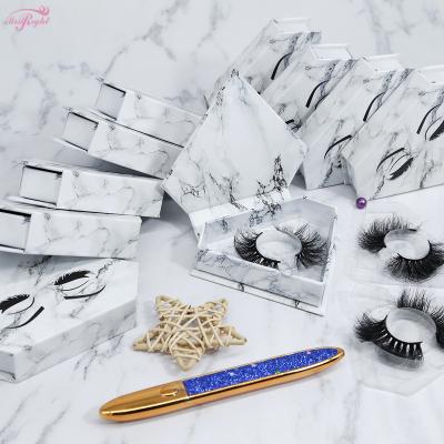 China Wholesale 3D Thick Mink Eyelashes Hand Made Fiber Faux Eyelashes 3d Thick Dramatic Fluffy Silk Lashes Make Daliy Makeup for sale