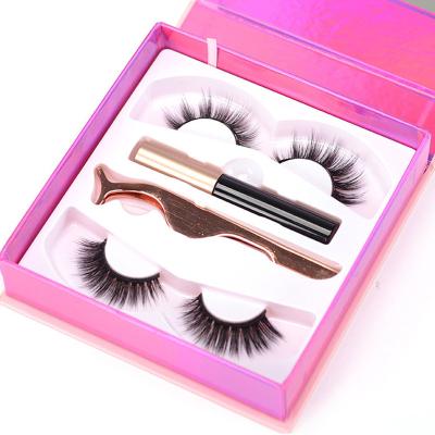 China Magnetic Waterproof Eyelash Package Magnetic Eyeliner Custom Eyelash for sale