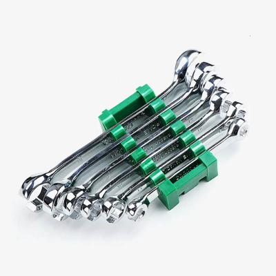 China 6PCS 6MM-19MM Multi-size Crv Tool Polishing Flare Nut Combination Kit High Strength Wrench Set 6PCS Flare Nut Wrench for sale