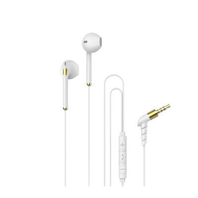 China High Quality In-Ear Mic Wired White Headphones 3.5mm Headphones Earphone With MIC for sale