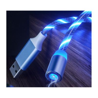 China MP3/MP4 Player Accessories LED Input Light USB Cable 3 Into 1 Magnetic Charger Cable 1M Cable For iPhone 12 for sale