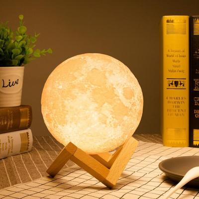 China Visual Call Moon Lamp Speaker Music Player Wireless Box LED Illuminated Blue Tooth Wireless Speaker for sale