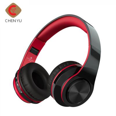 China Mini Custom Gaming Wireless Headset OEM Blue Tooth Foldable Over Ear Wireless Headphones With TF Card FM for sale