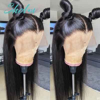 China Swiss 4X4 5X5 Wig, Free Sample Silky Straight Full Wave Lace Closure Wig Silky Straight Transparent Hair Hd Bone Natural Fiber for sale