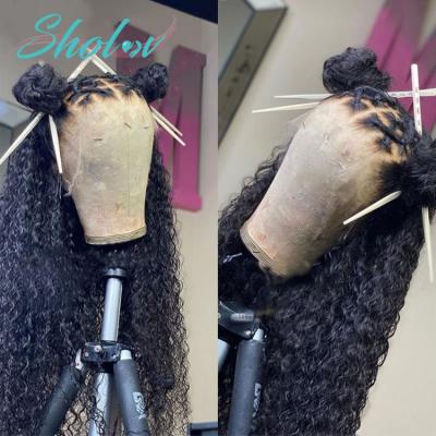 China Wholesale Curly 360 Lace Front Wigs Ombre, 24 Inch Curly Hair Wig Lace Front, Cambodian Short Curly Human Hair Wig for sale