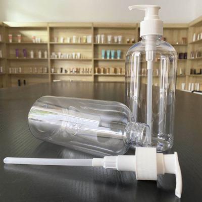 China 500ml Empty PET Lotion Hand Sanitizer Bottles BEAUTY Packing Shampoo Pump Plastic Bottle Clear Plastic Hand Wash Bottles for sale