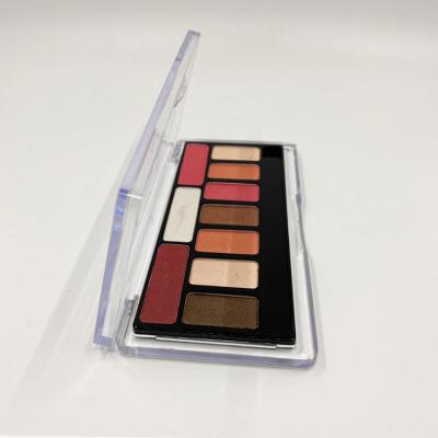 China Personal Care Beauty Clear Glazed Eyeshadow Private Label 10 Colors Eyeshadow Palette Make Up Palettes Eyeshadow Palette Packaging No Logo for sale