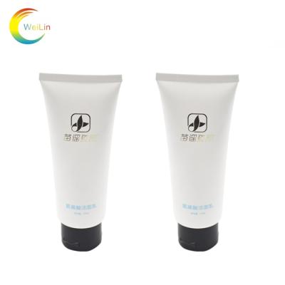 China Hot sale facial detergent and hand cream 100ml soft tube empty plastic cosmetic for facial detergent and hand cream for sale