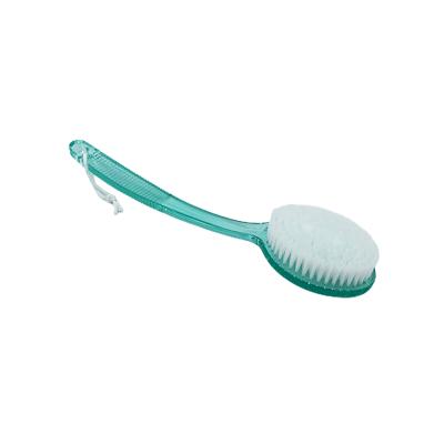 China High Quality Long Handle Bath Tools Plastic Single Side Exfoliating Body Brush For Cleaning Body for sale