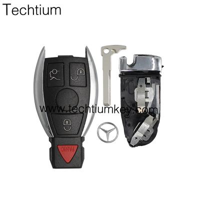 China Car Key Replacement For Benz ML S CLK Remote Key With 2 Battery Holders 3 And 1 Button Key Fob And Case Fits For Mercedes Benz for sale