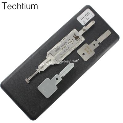 China Original Genuine Lishi Replacemnt HU582 in 1 Car Door Lock Pick Decoder Open Tool Locksmith Repair Tools for Cars for sale