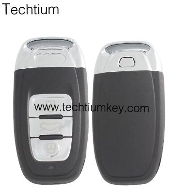 China Hot Selling ABS/Plastic 3 Button Smart Flip Key Cover HU66 Blade With Battery Clamp And Logo For Audi for sale